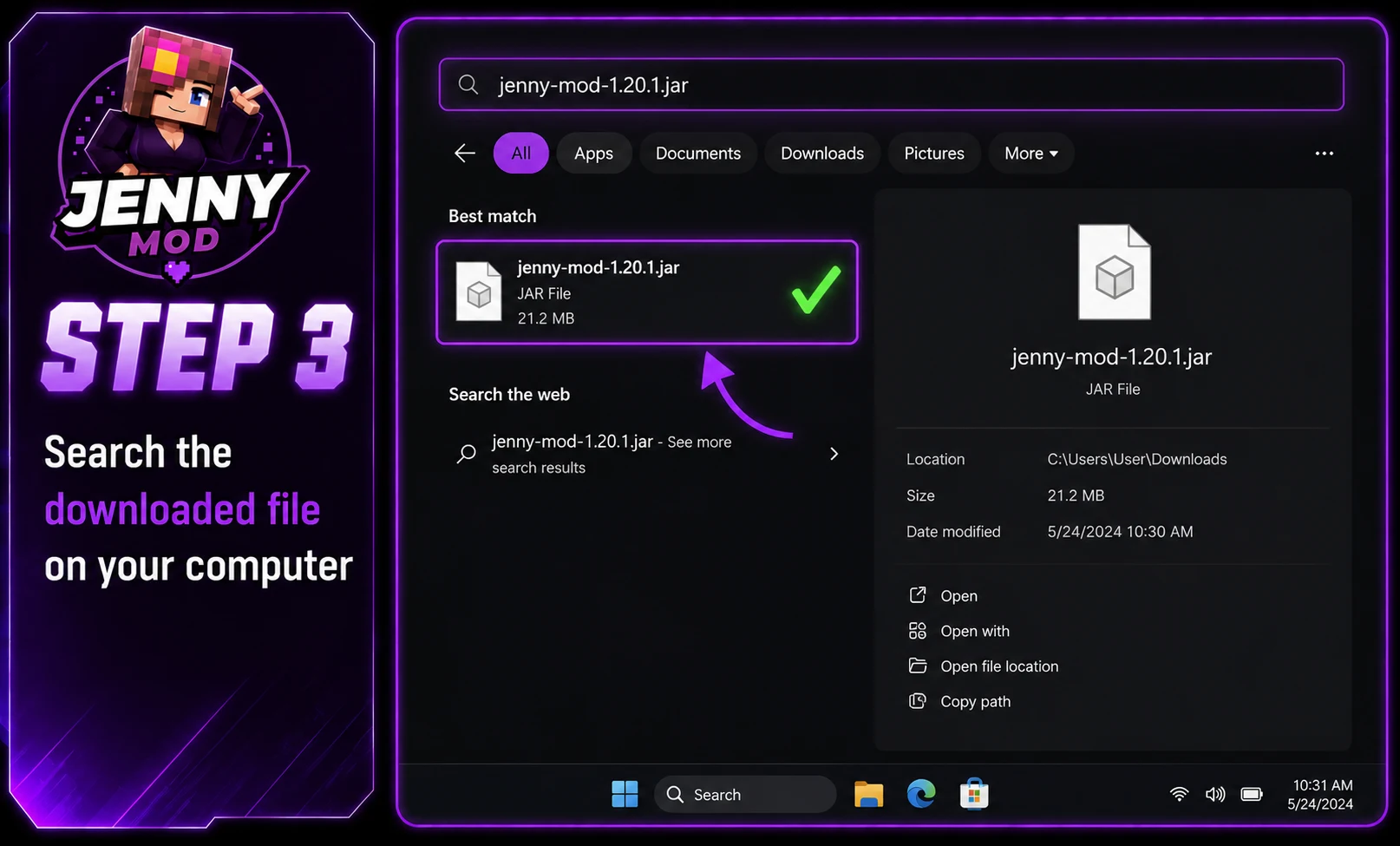 Add JennyMod .jar File 2